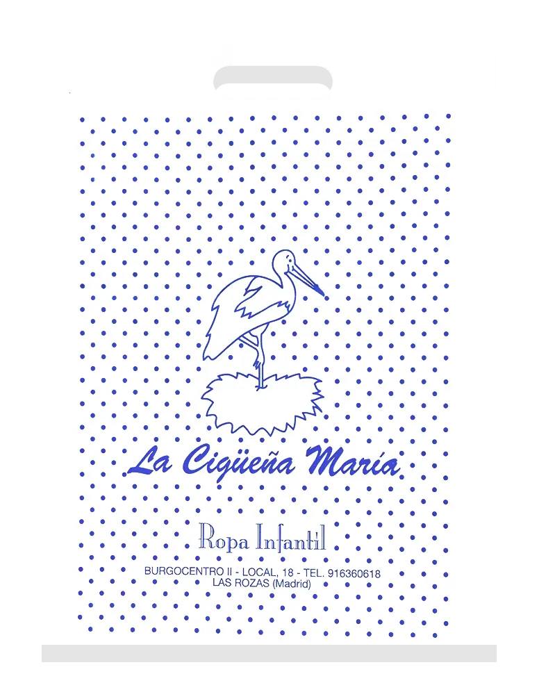 Bolsa boutique personalizada para tiendas de ropa infantil por Plásticos Coimbra