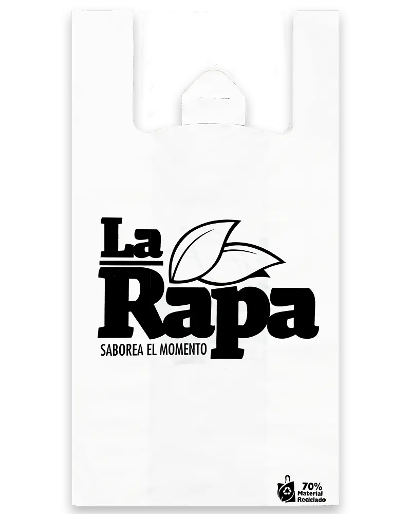 Bolsas tipo camiseta de alta resistencia  para franquicias y comercio - Plásticos Coimbra