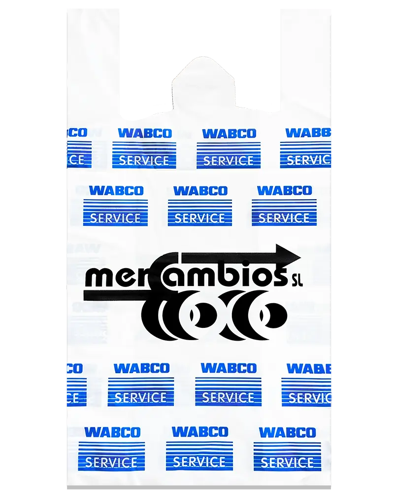 Bolsas de plástico industriales personalizadas para tiendas de recambios y talleres