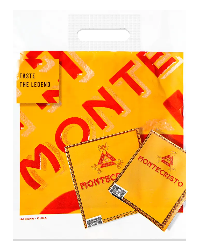 Bolsa con asa de parche reforzada para estancos y artículos de regalo por Plásticos Coimbra