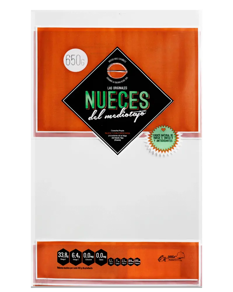 Bolsa polietileno personalizada para alimentos ultracongelados con impresión a color 