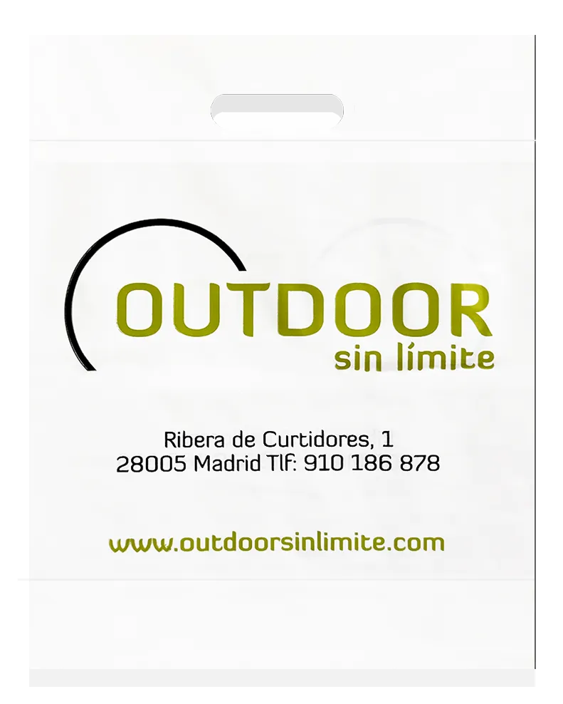 Bolsa reforzada de alta resistencia para tiendas de montaña y exterior por Plásticos Coimbra