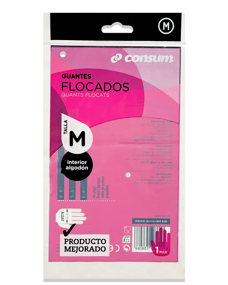 bolsa polipropileno con eurotaladro para guantes y productos de limpieza por Plásticos Coimbra