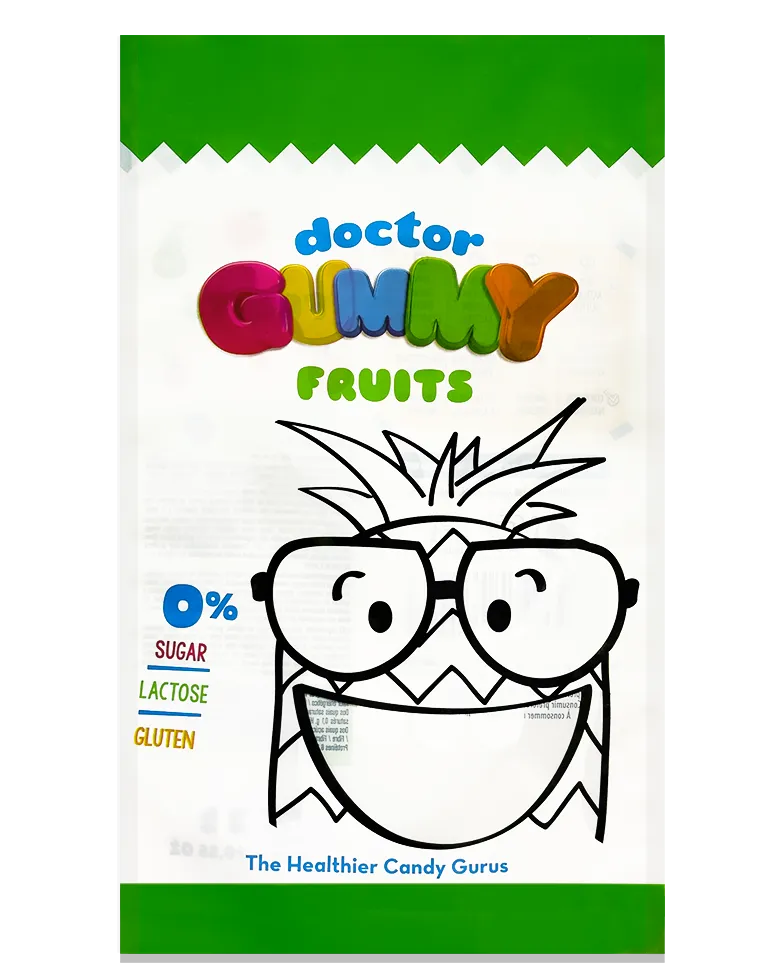 Bolsa de polipropileno personalizada para gominolas y snacks por Plásticos Coimbra