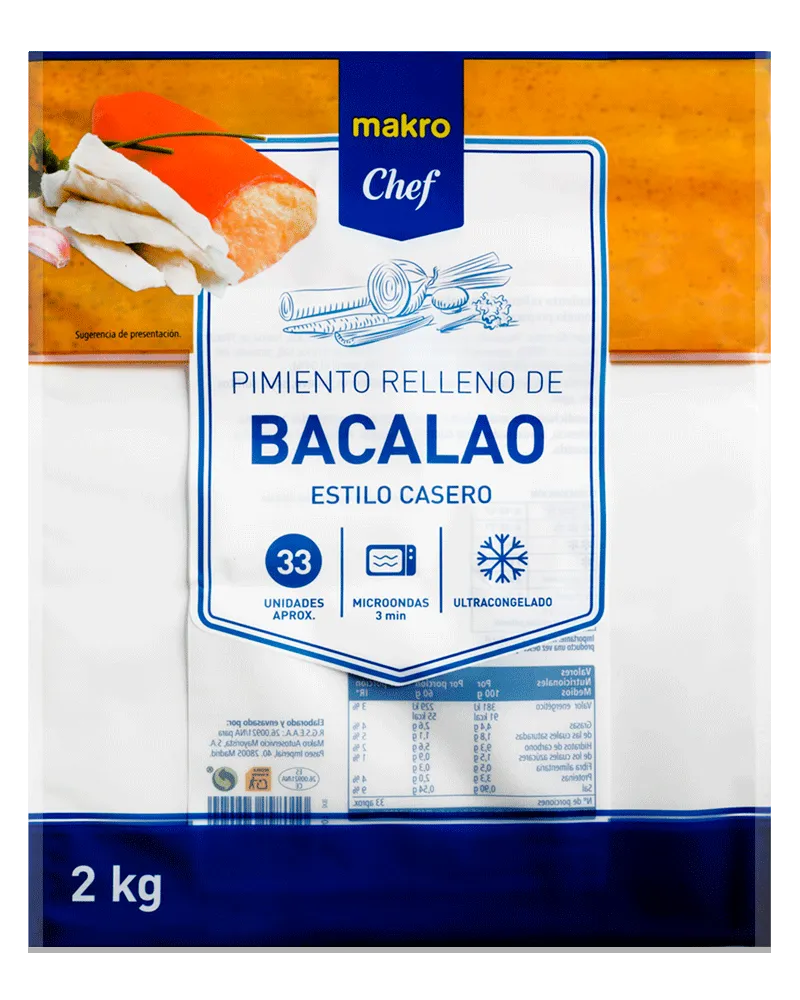 bolsa de vacío para productos del mar bacalao 30x37 micras 40 por Plásticos Coimbra