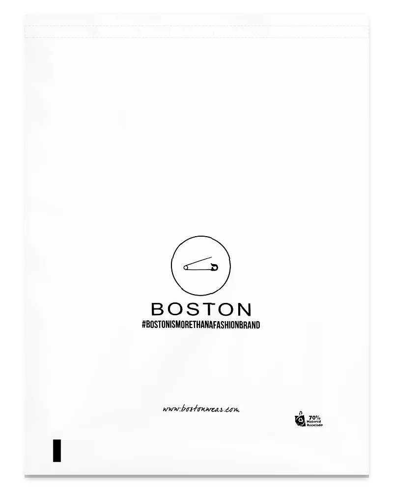 bolsa de plástico para mensajería por correo blanca de alta opacidad