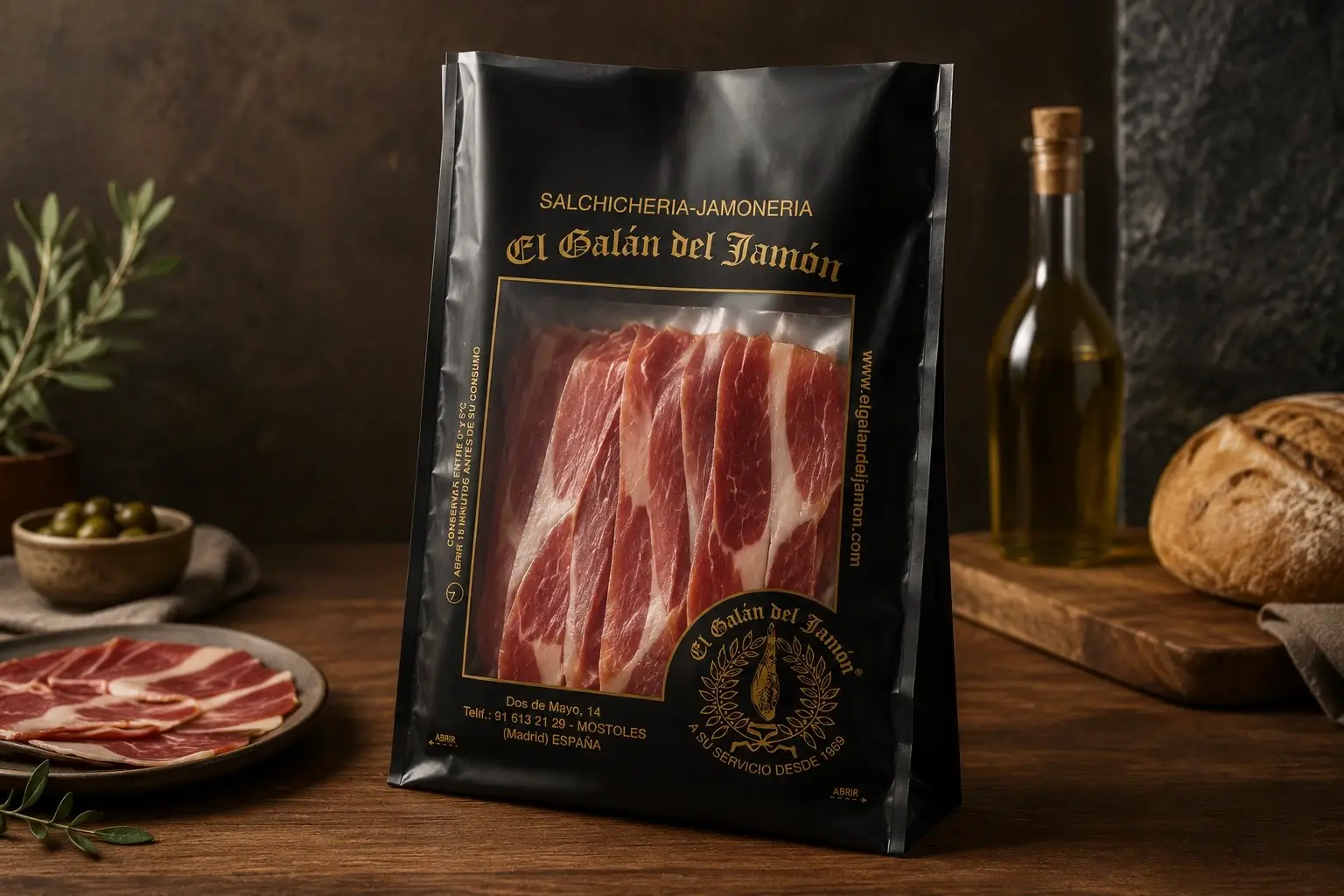 Bolsa para envasado al vacio de embutidos y alimentos ﻿﻿Plásticos Coimbra