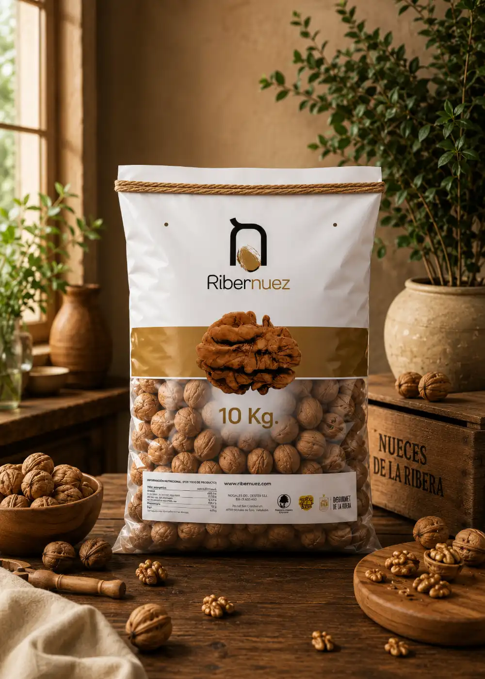 Saco transpirable de alta resistencia para envasado de nueces - Plásticos Coimbra⁠
