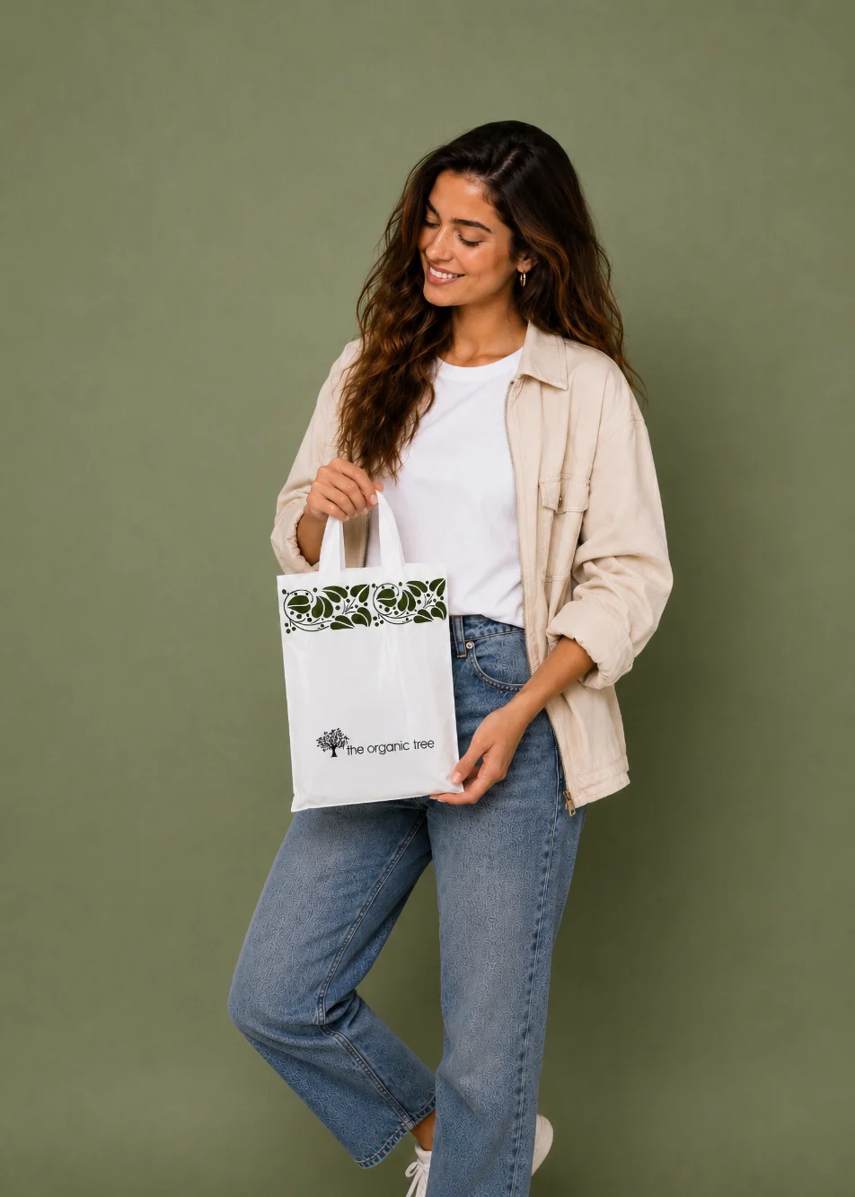 Bolsa con asa de lazo reutilizable y resistente - Plásticos Coimbra⁠