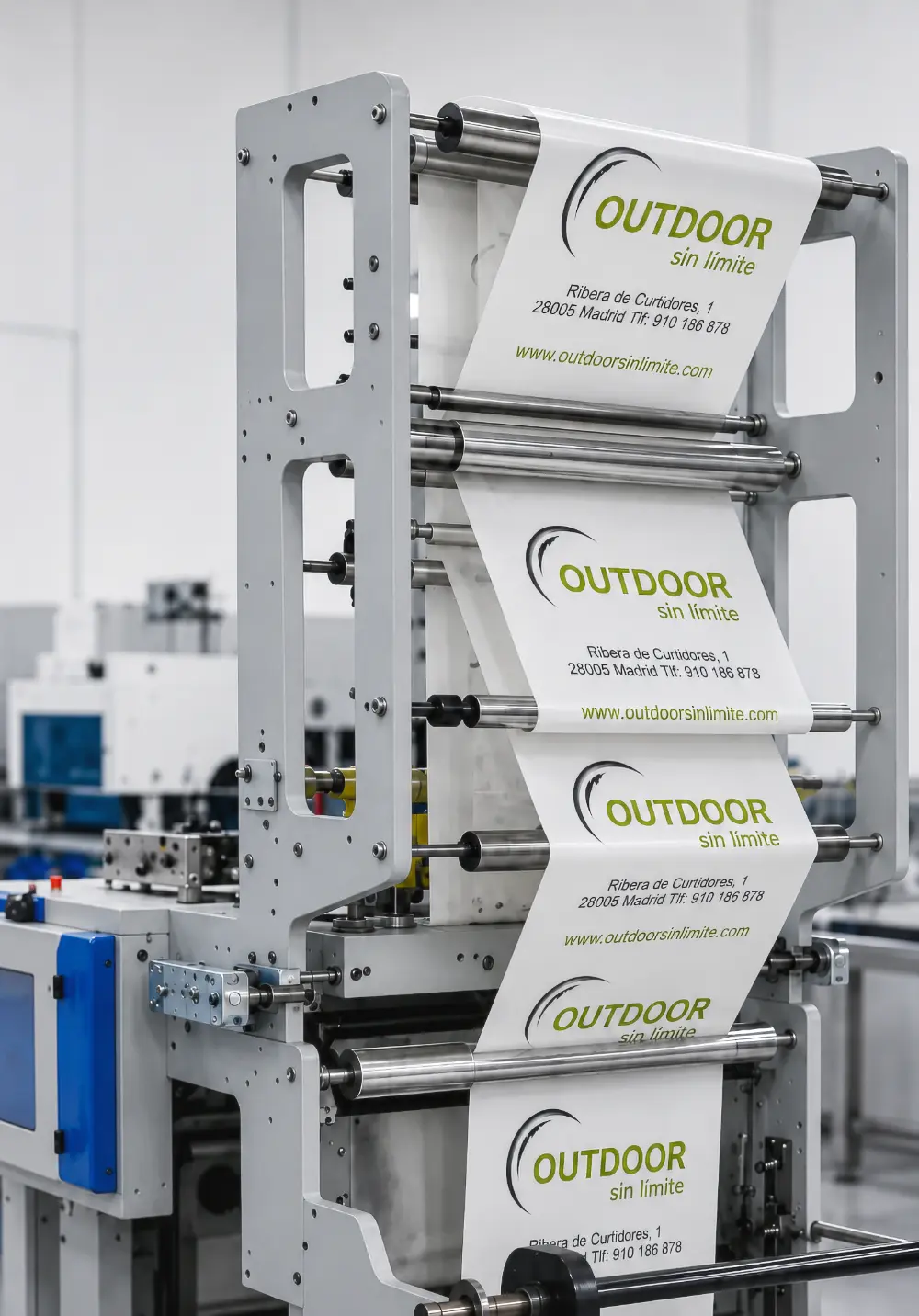 ⁠Maquinaria industrial confeccionadora de bolsas de plástico a medida⁠