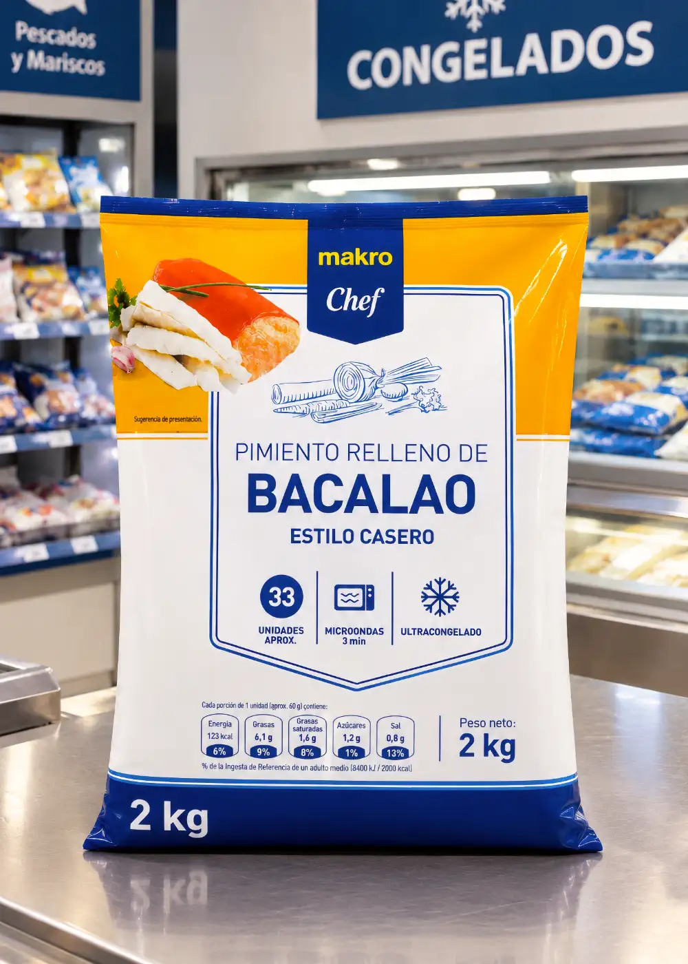 Bolsas de plástico para alimentación y productos congelados aptas para uso alimentario 