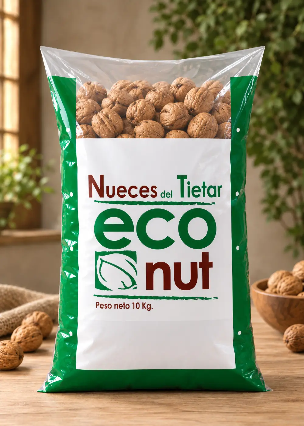 ⁠Sacos de plástico impresos para envasado de nueces a granel⁠